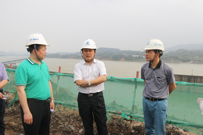 张建国副市长（中）实地查看红花二线船闸工程现场.png