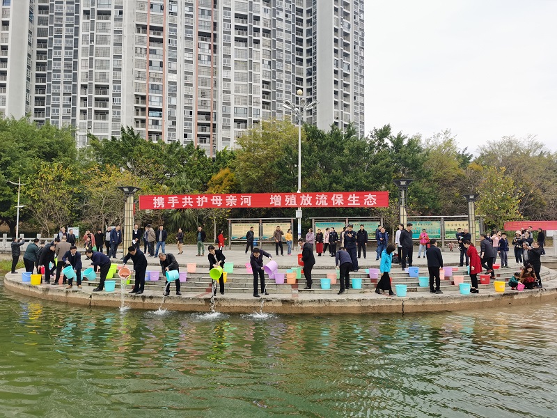 协助河长办投放鱼苗.jpg 协助河长办投放鱼苗.jpg